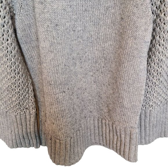 Derek Lam 10C X Athleta Womens S Gray Wool Cashmere Chunky Bell Sleeve Sweater - Picture 3 of 9